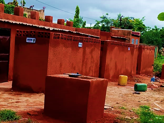 Latrines at Tampouy F after renovation