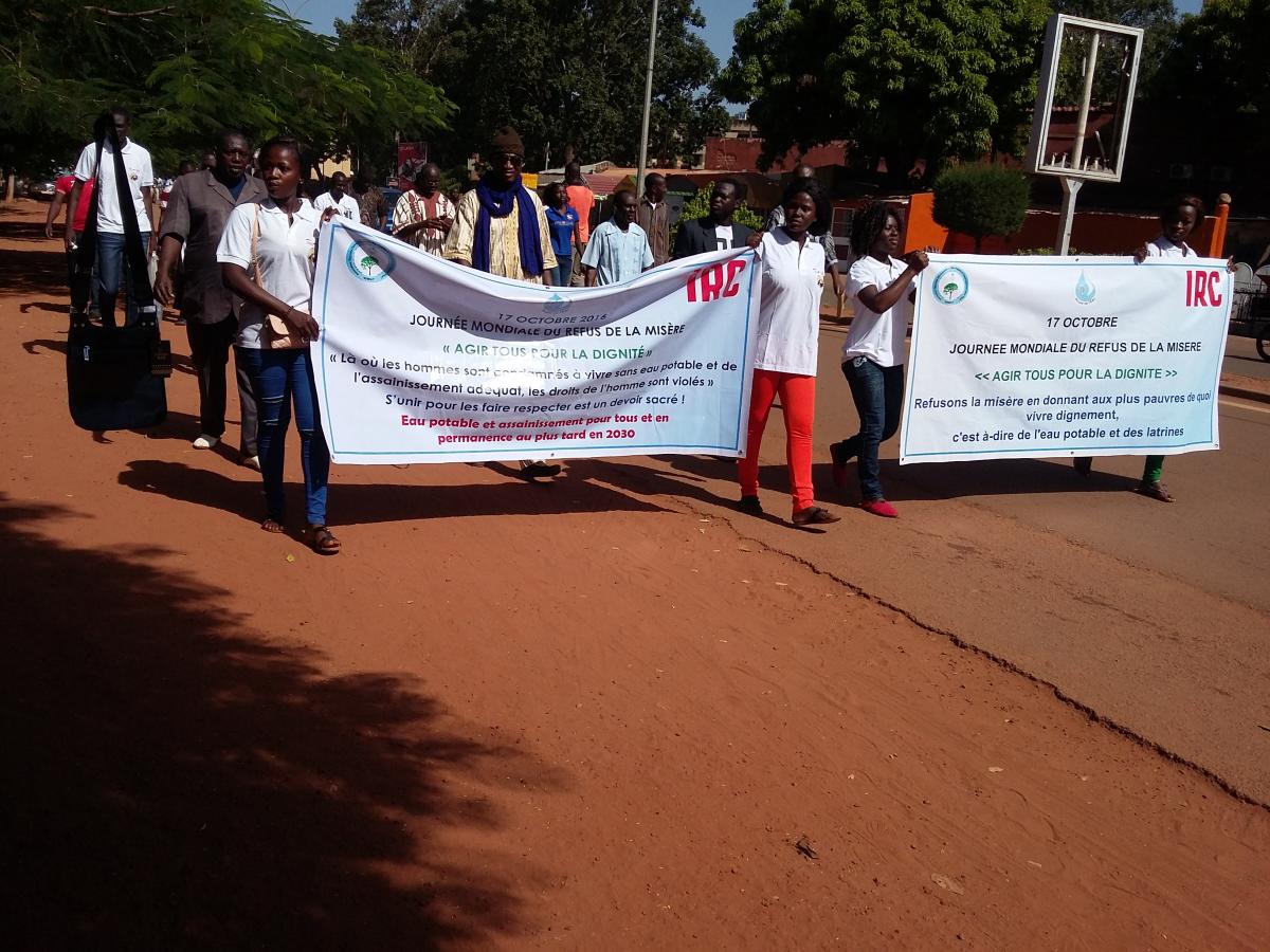 International Day for the Eradication of Poverty march in Bukina Faso 