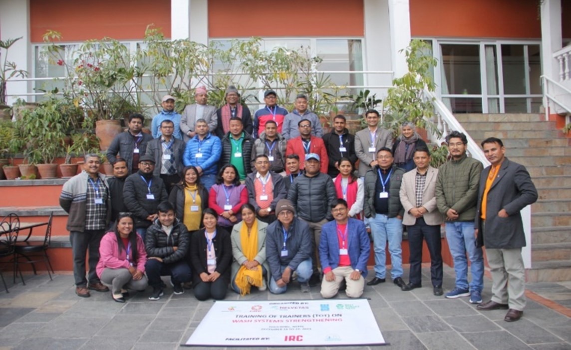 Participants of the training of trainers (ToT) workshop on WASH system strengthening