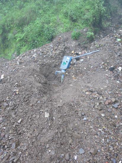 Photo 3: Can you insure handpumps against these kinds of landslides?