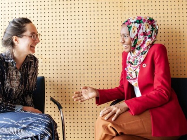  AFREAU co-founders: Left, Eleanor Treadwell and right, Hadi Toure Guindo(Photo: Guille Á. Sanchez