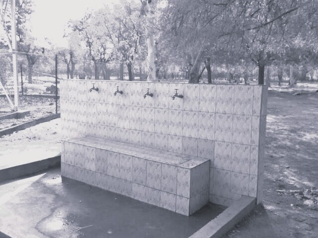 Handwashing station in Niger