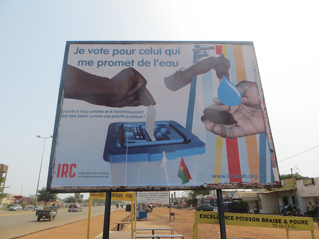 Poster pour les élections présidentielles burkinabé
