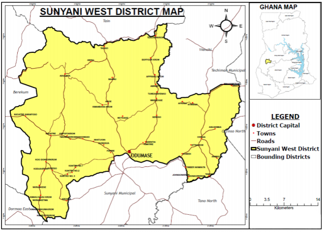 Sunyani West District in Ghana
